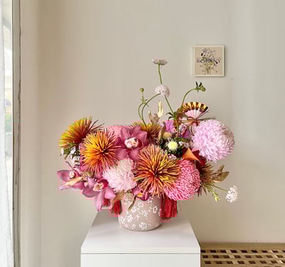 金絨粉黛開幕誌慶盆花 Centerpiece1