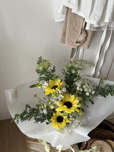 向日葵自然清新祝福花束 Customized Bouquet6