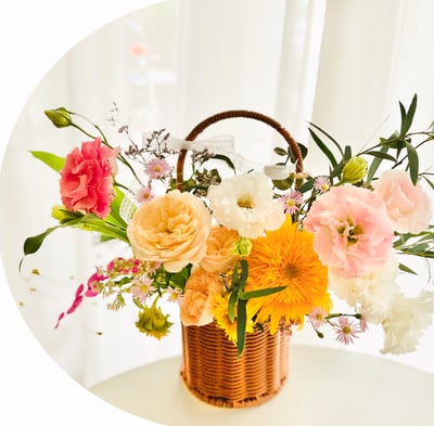 迎春中筒提籃花 Centerpiece3