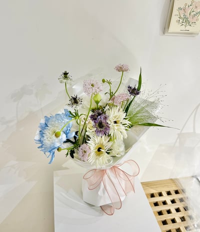 溫柔初心羽毛太陽客製花束 Customized Bouquet2