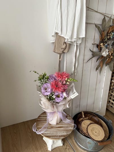 羽毛太陽自然客製花束 Customized Bouquet4