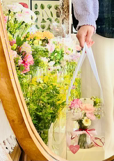 舞馨花園進口大康乃馨附瓶花盒 Flower Gift7