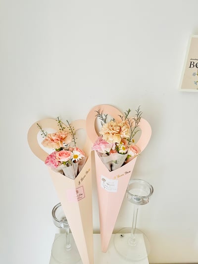 ❣️母親節韓式進口大康愛心花束盒（限量 Flower Gift2