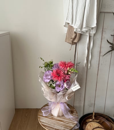 羽毛太陽自然客製花束 Customized Bouquet3