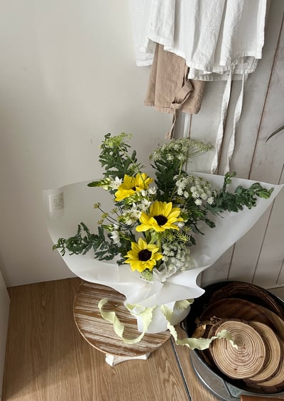 向日葵自然清新祝福花束 Customized Bouquet1