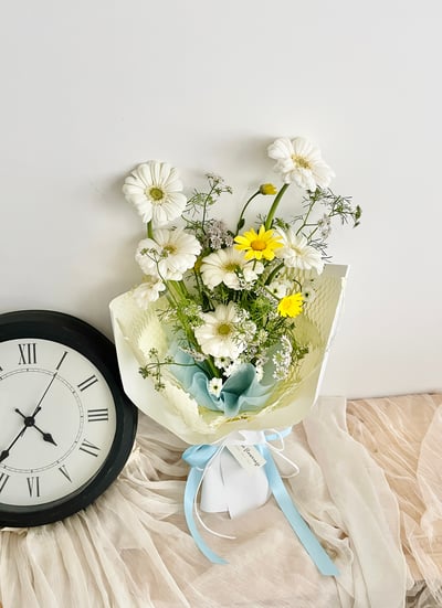 潔白心願太陽客製花束 Customized Bouquet3