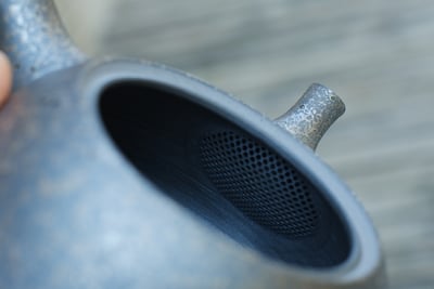 炭化圓平吹釉【藤田德太】9