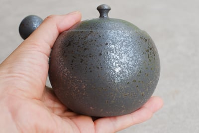 炭化丸型吹釉【藤田德太】9