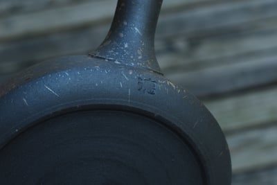 炭化圓平吹釉【藤田德太】7