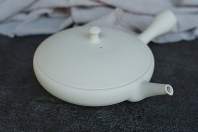 白泥極淺平急須【前川淳藏】5