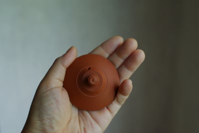 朱泥筋挽急須【村越風月】10