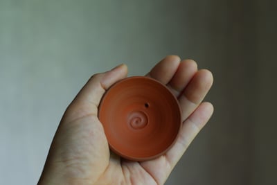 朱泥筋挽急須【村越風月】11