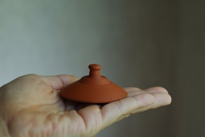 朱泥筋挽急須【村越風月】9