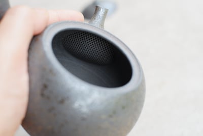 炭化丸型吹釉【藤田德太】8