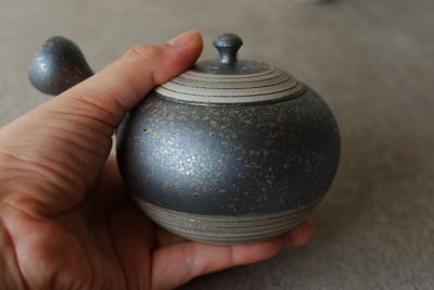 炭化同心圓吹釉【藤田德太】4