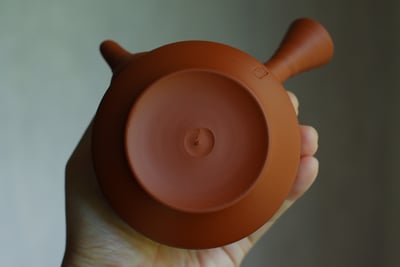 朱泥筋挽急須【村越風月】12