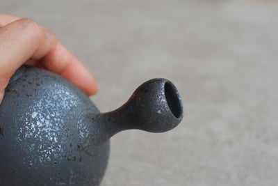 炭化丸型吹釉【藤田德太】7