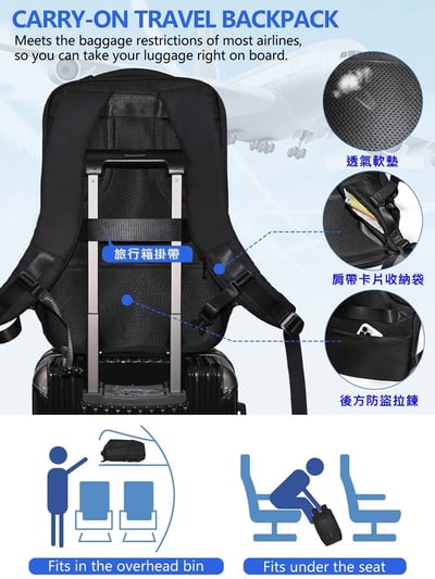 ◇包包工廠◆ Peh Suann 17吋 電腦包 筆電背包 防潑水 電腦後背包 旅行背包 #69335