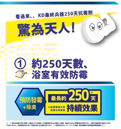 【KD】最終兵器 250天抗霉劑(吊掛式)10