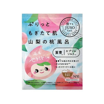 【JUSO BATH POWDER】泡澡時光 山梨桃風呂入浴劑 30g1