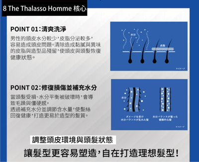 【8 THE THALASSO HOMME】自在髪型男洗潤組6