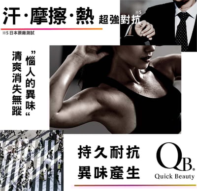 【白金級QB】集中抗異味持久體香膏30g(腋下、足用)9