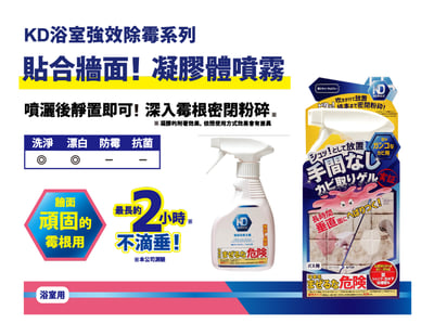 【KD】浴室用密閉粉碎除黴清潔劑 300ml5
