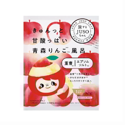 雙11限量/售完為止【JUSO BATH POWDER】泡澡時光 青森蘋風呂入浴劑 30g1