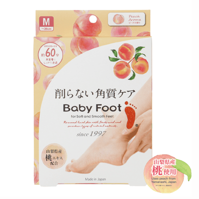 【Baby Foot 寶貝腳】3D立體足膜(深層60分鐘版)水蜜桃香1