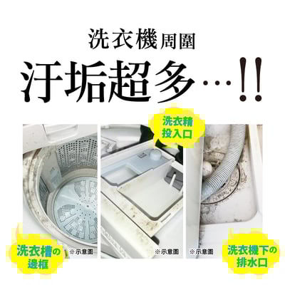 【KT】 龍捲風威力洗衣槽防霉清潔濕巾 8枚3