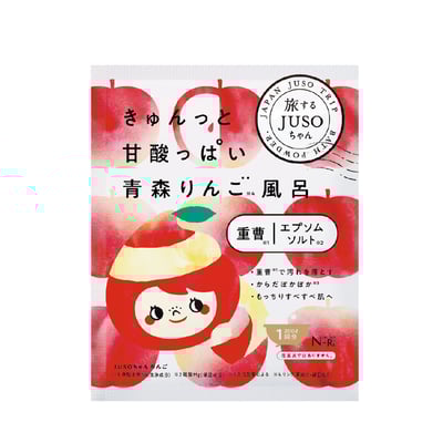 【JUSO BATH POWDER】泡澡時光 青森蘋風呂入浴劑 30g1