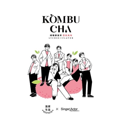 Best Love聯名手繪款|順暢康普茶(經典荔枝風味)6入組1