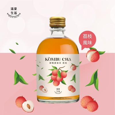 ｜順暢康普茶/荔枝、原味(六入組)1