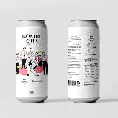 Best Love聯名手繪款|順暢康普茶(經典荔枝風味)24入箱裝3