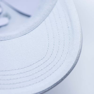 Stone Island 銀扣刺繡老帽 天空藍7