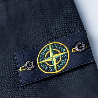 Stone Island 巴拿馬棉舒適短褲 黑色6