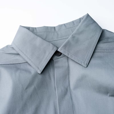 Rick Owens 主線 工裝襯衫 灰藍6