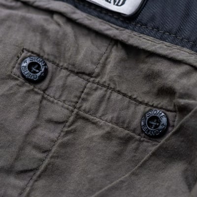Stone Island 標準版型錐形工裝褲 軍綠5