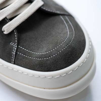 Rick Owens Vintage low 小牛皮麂皮低筒 油加利灰綠6