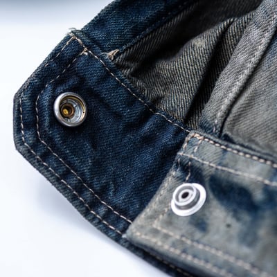 Rick Owens 主線 Fogpocket 漸層洗色牛仔外套 藍4