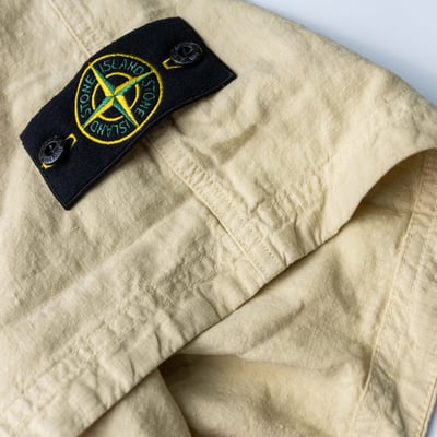Stone Island Lino nylon Tela-tc 亞麻科技纖維短褲 米白4