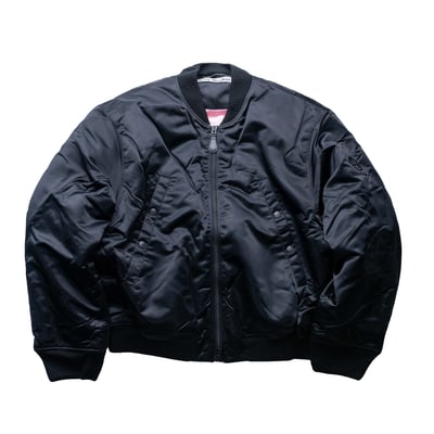 Acne Studios Logogram 飛行外套 黑1