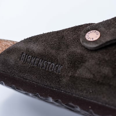 Birkenstock Boston 軟底窄楦拖鞋 摩卡色7