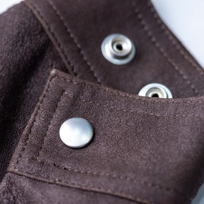 Rick Owens 主線 Brad Blister 做舊羊皮外套 深棕色8