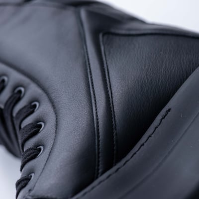 Rick Owens 主線 小牛皮 Mega Geobasket 高筒 黑色8