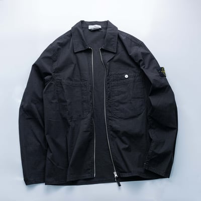 Stone Island 抗撕裂工裝襯衫外套 黑3