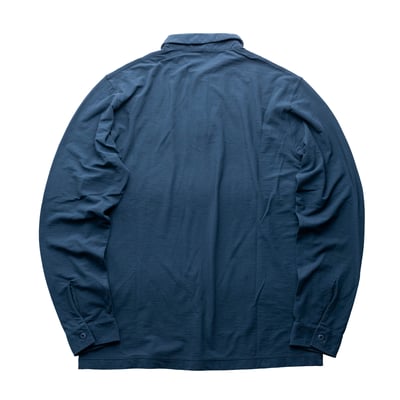 Stone Island Ghost 幽靈羅盤Polo長袖 石板藍2