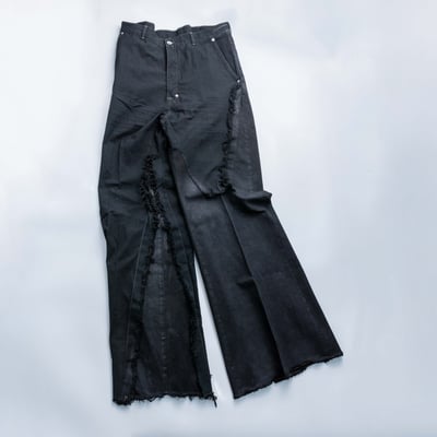 Rick Owens 主線 Joris 寬版牛仔褲 黑3