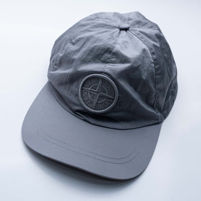 Stone Island 金屬尼龍老帽 鉛灰5