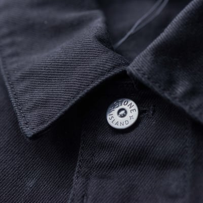 Stone Island 丹寧外套 黑5